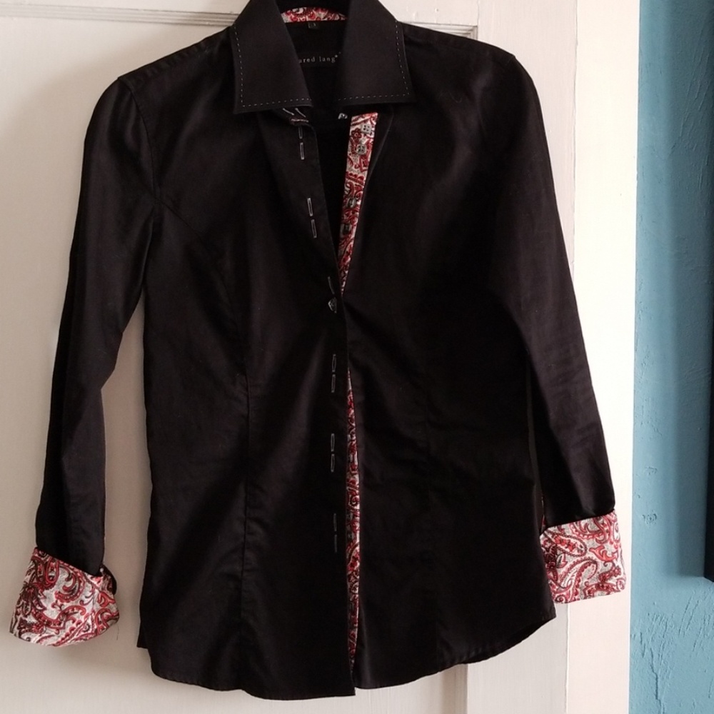 Jared Lang Button Down Blouse. Size 3 (Med) - image 1